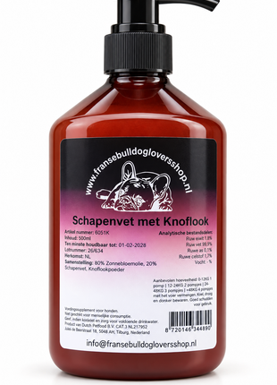 schapenvet met knoflook