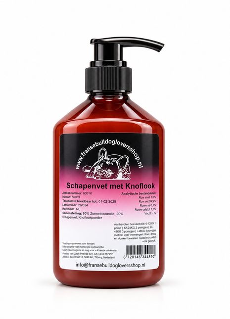 schapenvet met knoflook