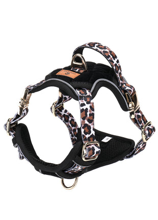 Modern Dog Luxe tuig Leopard Diamond