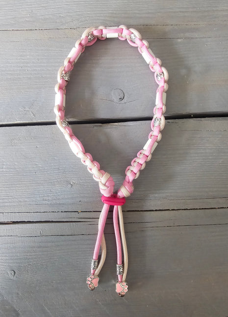 Paracord tekenband Sweet pink M+
