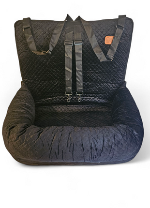 Luxe honden autostoel Zwart XL