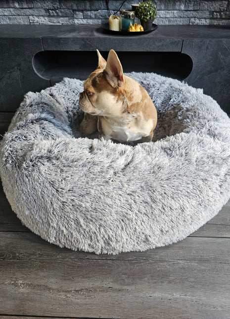 Croci Hondenmand XL Donut Bicolor Grijs 100X100X25 cm