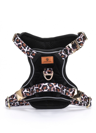 Modern Dog Luxe tuig Leopard Diamond