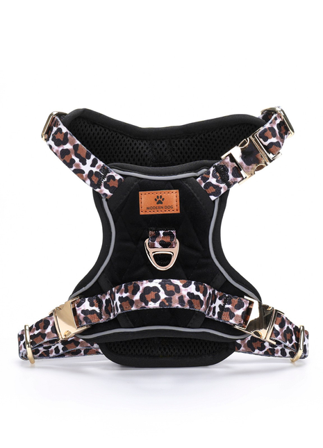 Modern Dog Luxe tuig Leopard Diamond