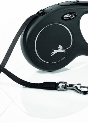 Flexi rollijn classic band zwart 5m