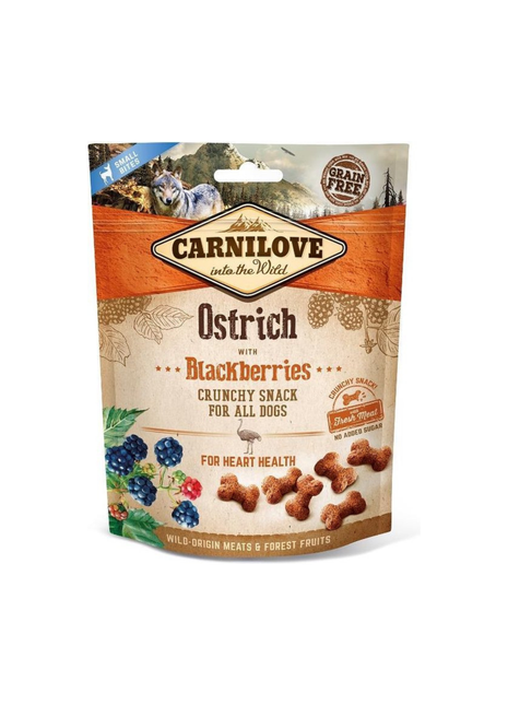 Carnilove Crunchy Snack Struisvogel / Zwarte Bes