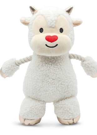 Croci Little Ram Knuffel met Touw Wit 33 cm