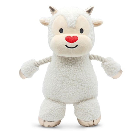 Croci Little Ram Knuffel met Touw Wit 33 cm