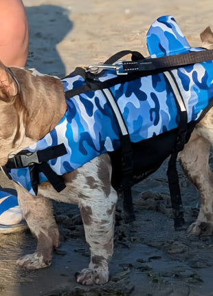 Zwemvest camouflage blauw