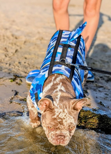 Zwemvest camouflage blauw
