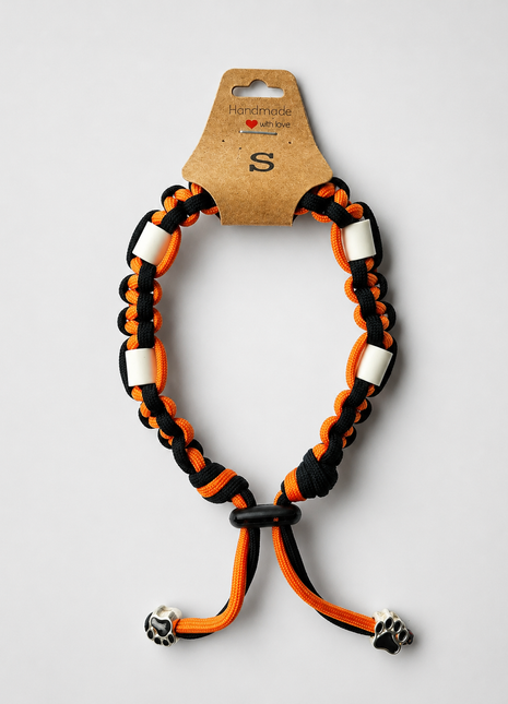 Paracord tekenband S Orange is the new Black 25-31cm 1007