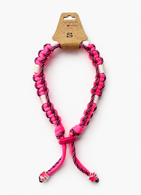 Paracord tekenband S Neon pink 29-35cm 1002