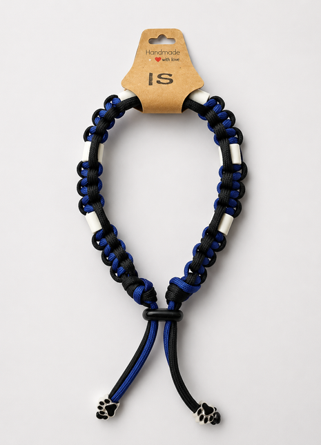 Paracord tekenband S Midnight 29-35 cm 1010